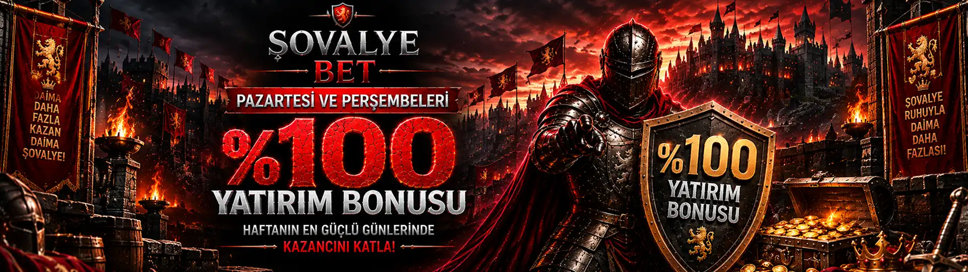 Pazartesi ve Perşembe %100 Yatırım Bonusu